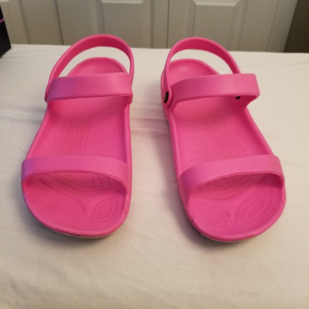 Dawgs Sandal Electric Pink Two Strap Slide Women Size 10